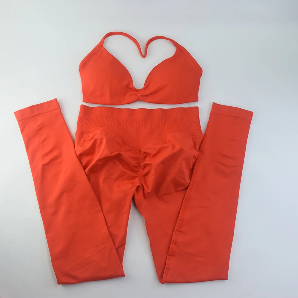 Conjunto de 2 sujetadores de tirantes finos para gimnasio, sin costuras, de alta sujeción, para mujer, deportivos, para entrenamiento, yoga, sin logotipo