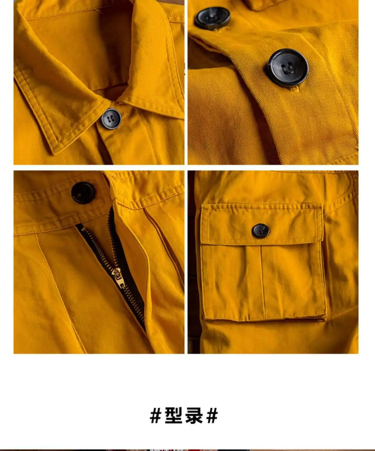 Spring Overalls Men's Jumpsuit Loose Long Sleeve Cotton Cargo Pants Black Yellow Workwear Trousers Working Uniform Rompers