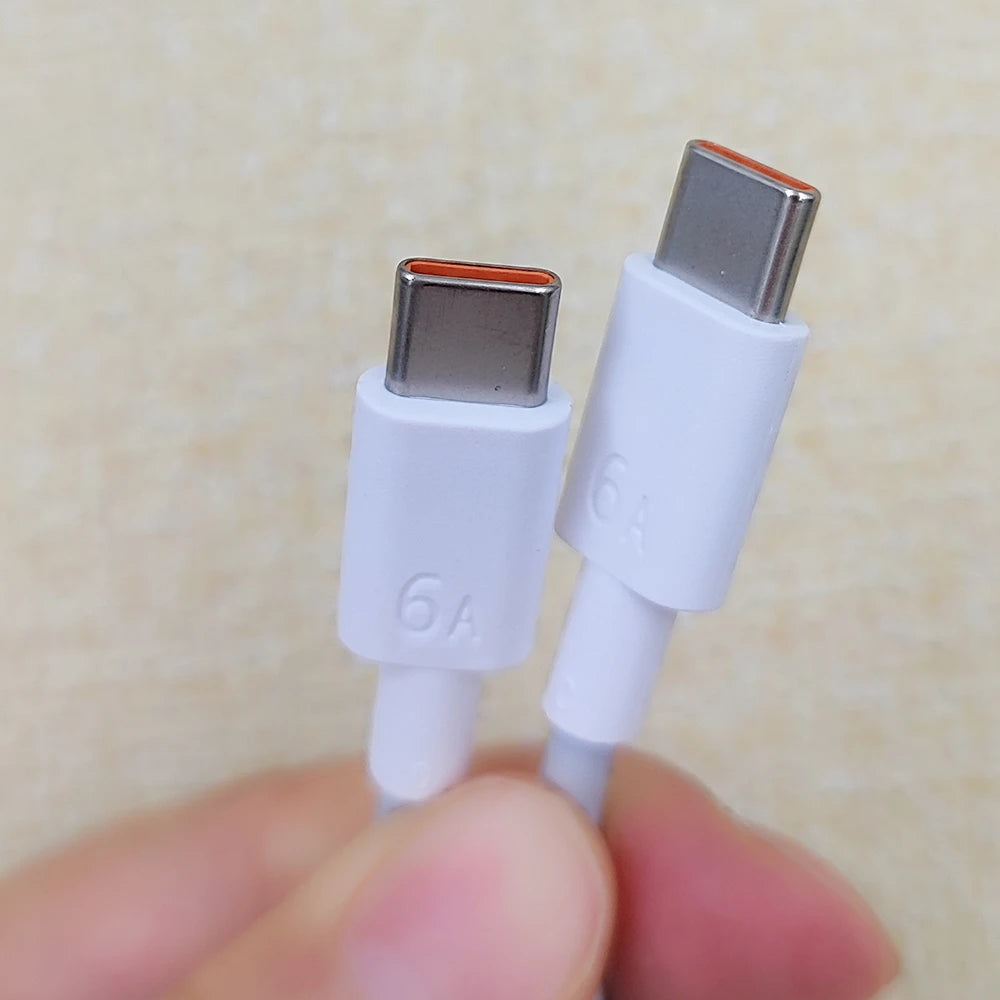 Cable USB C a tipo C original Xiaomi 6A, 120 W, 90 W, carga rápida turbo, 100 cm, para Mi 15 Ultra, 14T, 12T Pro, Redmi Note 13, 14 Pro+