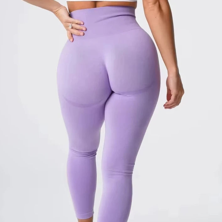 Nuevas mallas deportivas sin costuras con estampado moteado de contorno para mujer, suaves, para entrenamiento, fitness, yoga, cintura alta, ropa de gimnasio.