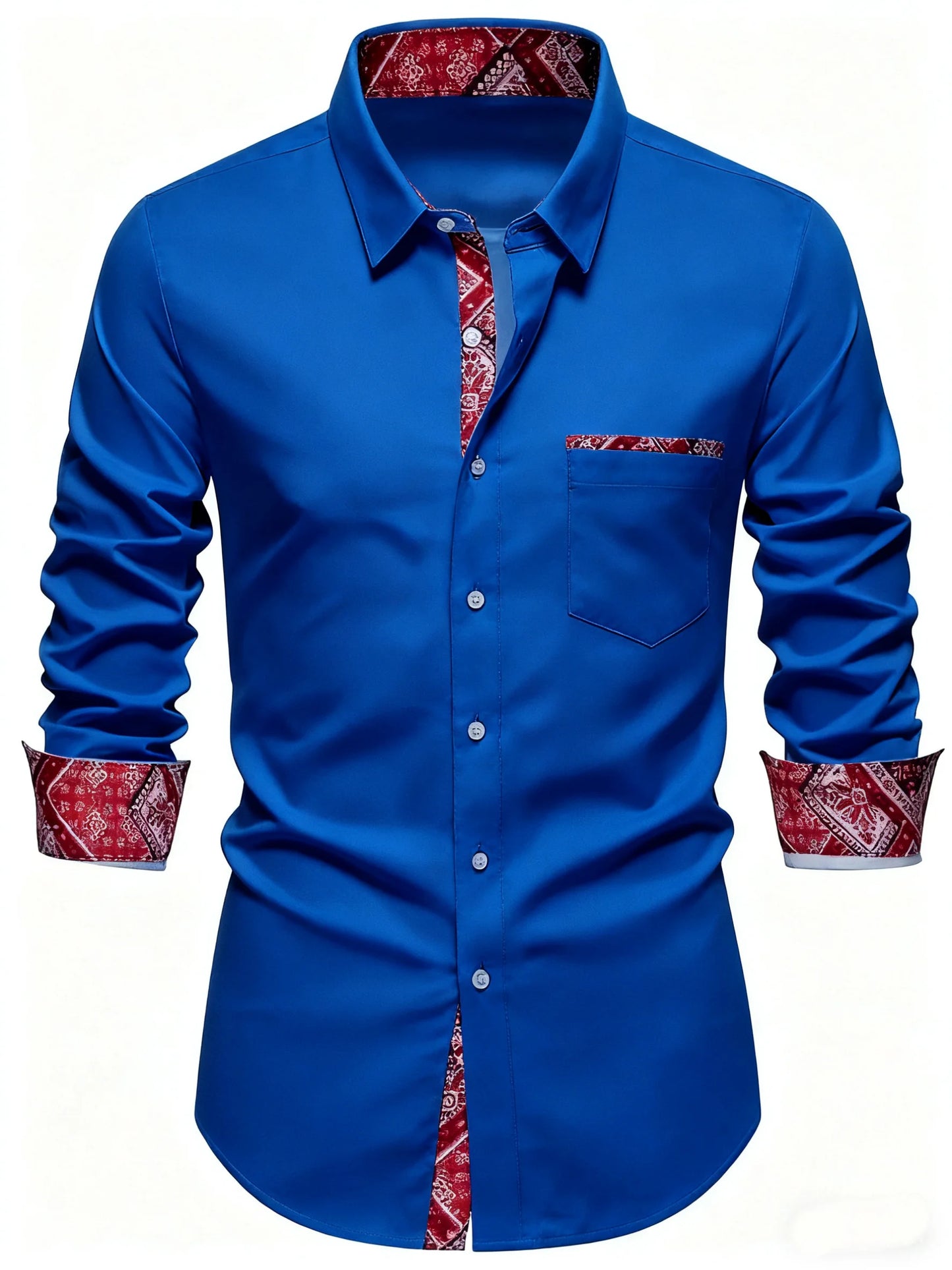 10 colors men's long sleeves, business trip, simple and stylish design, regular shirt, XS-6XL size, fast delivery
