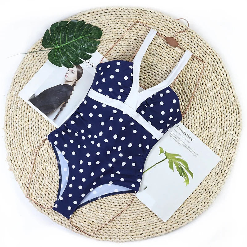 Traje de baño de una pieza sexy para mujer 2024, push up, talla grande, control de abdomen, monokini, ropa de playa, traje de baño vintage.