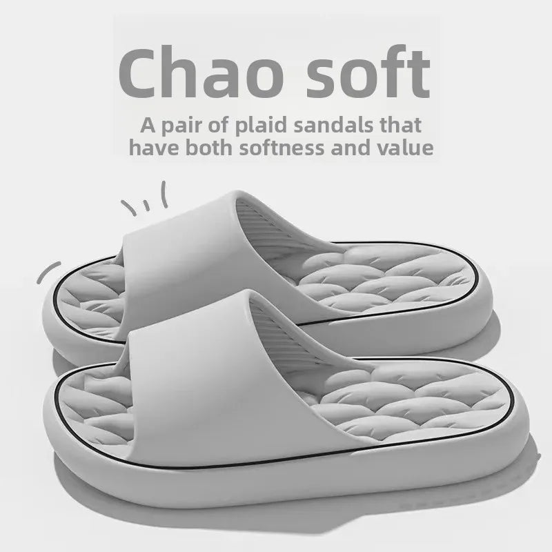 Zapatillas de casa sin cordones para mujer, suela plana, para baño, suela suave, para verano, para parejas, zapatos de hombre modernos, material de PVC, calzado cómodo.