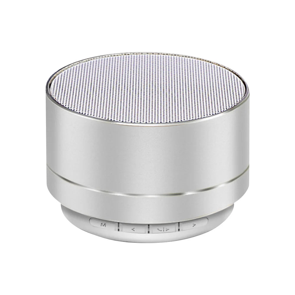 Altavoces inalámbricos Bluetooth A10 para exteriores, subwoofer, minialtavoz portátil de aleación de aluminio para música, tarjeta TF/SD, radio, caja de sonido