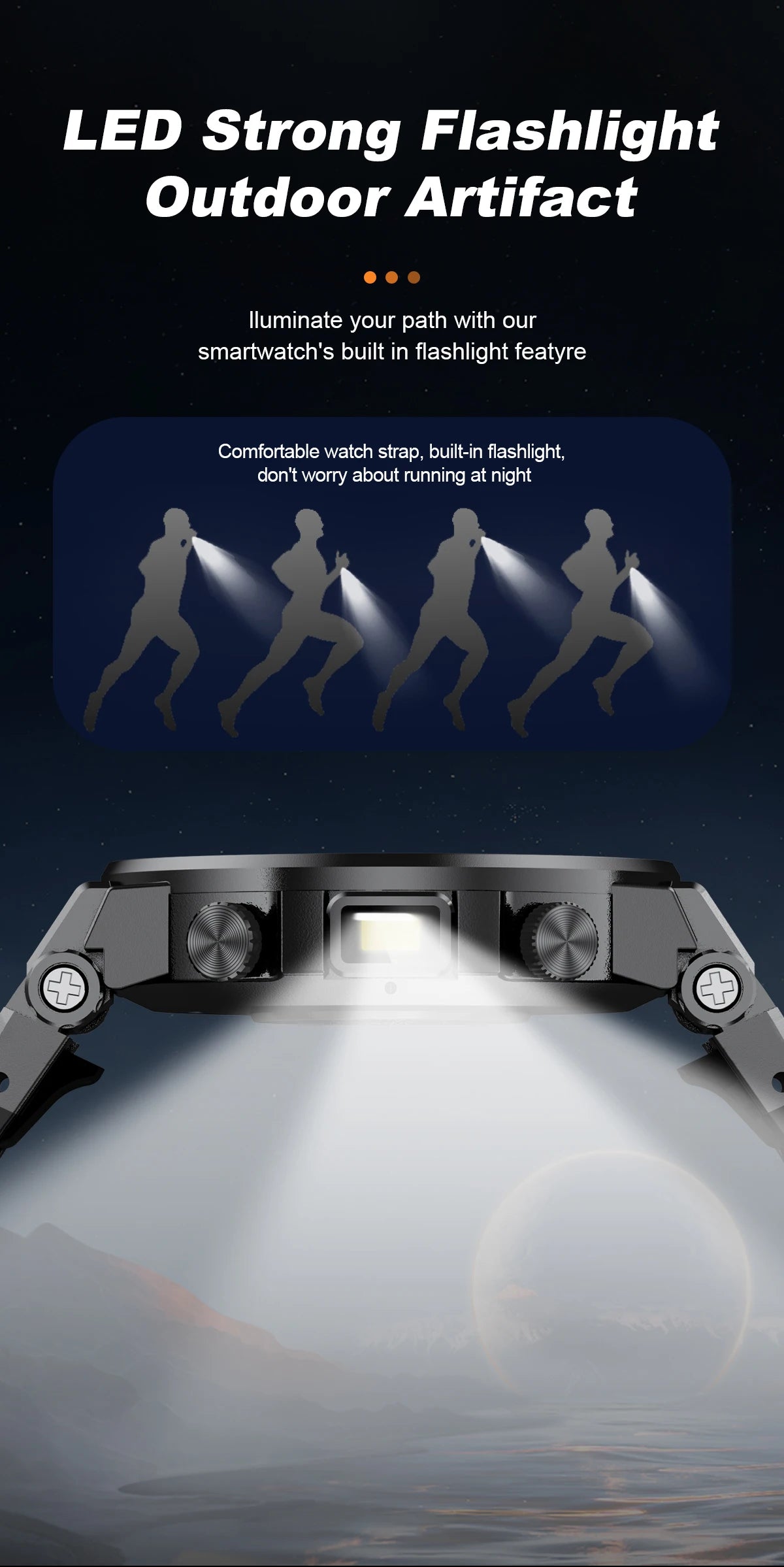 Nuevo reloj inteligente de negocios para hombre, pulsera impermeable de moda, reloj deportivo de lujo con monitor de ritmo cardíaco y sueño, reloj inteligente militar.