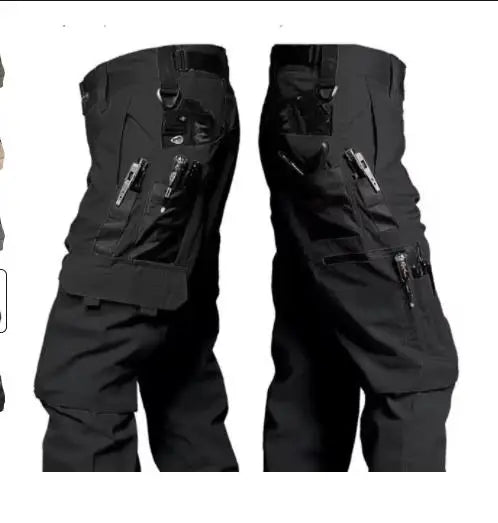 Tactical Cargo Pants Mens Multi-Pockets Wear-resistant Military Trousers Outdoor Training Hiking Fishing Casual Loose Pants Male