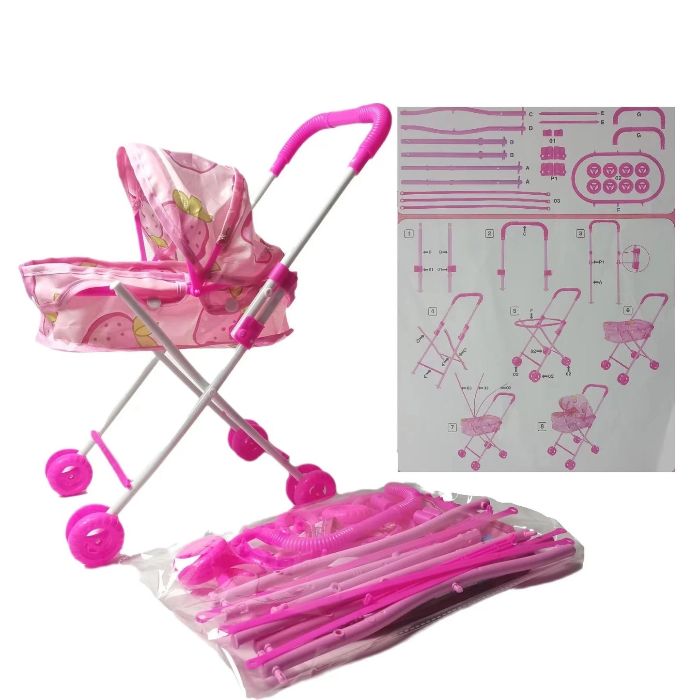 Juguetes para niños, casa de juegos, accesorios, simulación, carritos de mano para bebés, juguetes de ensamblaje, juguetes para niñas, accesorios, regalo de cumpleaños para niños