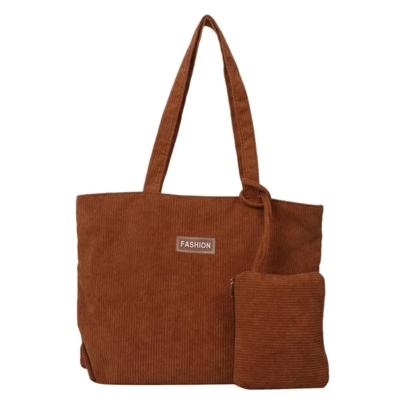 Bolso de mano moderno de gran capacidad, sencillo, estilo coreano, de un solo hombro, para uso diario, con bolsillo para teléfono, poliéster, talla L