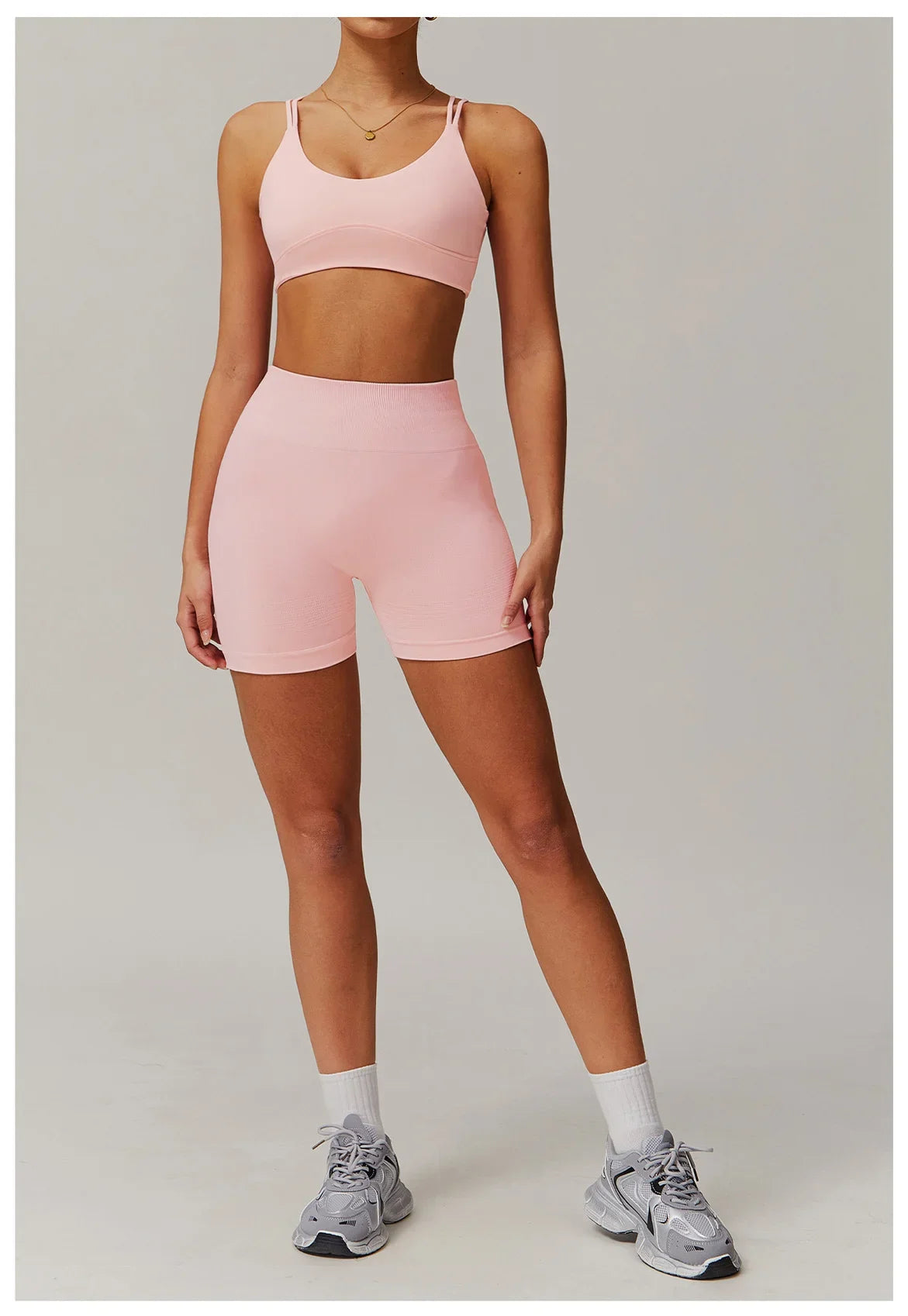 Conjunto deportivo de 2 piezas para mujer, chándal para correr, entrenamiento, con cremallera, pantalones cortos de manga larga, ropa de yoga, ropa deportiva