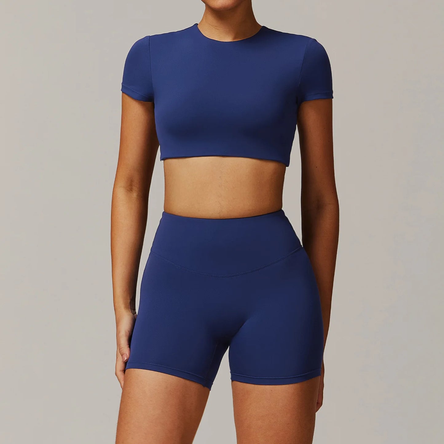 Women's Tracksuit 2PCS Yoga Sets Sportswear Workout Fitness Long Sleeved Sports Bra High Waist Leggings Gym Clothing Sports Suit