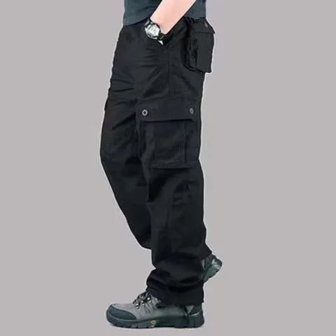 2025 Multiple pockets Tactical Cargo Pants Men Cotton Overalls Outdoor Work Trousers Big Size Hombre Clothing Camo Hiking Pants