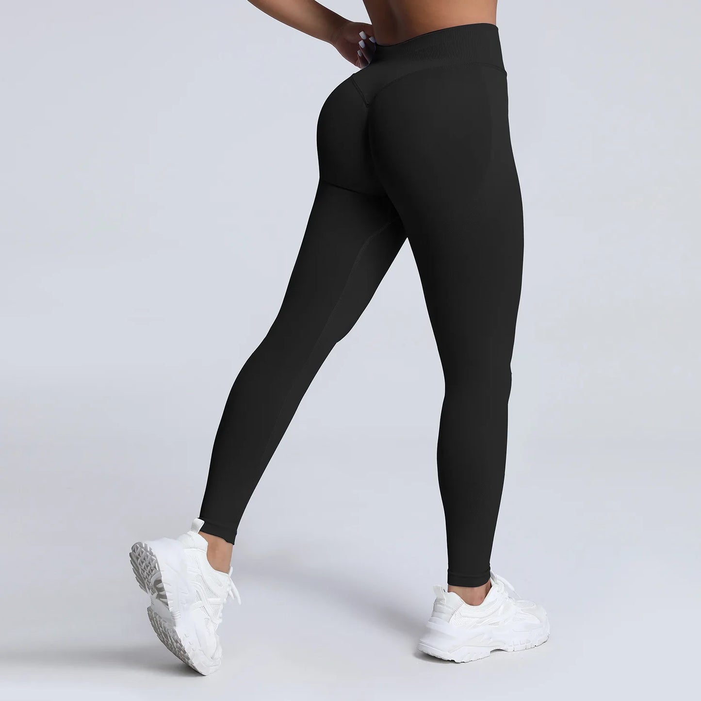 Pantalones de yoga VEQKING Scrunch Butt para mujer, leggings deportivos sin costuras, cintura baja, mallas de gimnasio, pantalones de entrenamiento cálidos de secado rápido para otoño.