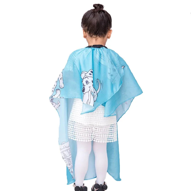 Capa de peluquería con dibujos animados para niños, capa profesional de peluquería, bata de corte impermeable, suministros para el cuidado del cabello
