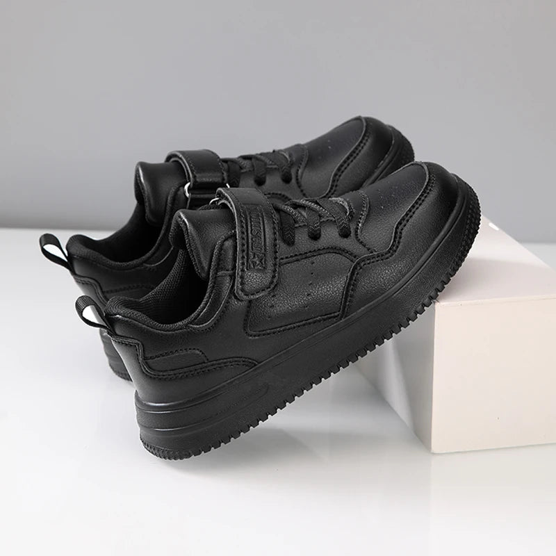 Zapatillas deportivas blancas de moda para niños y niñas, calzado deportivo antideslizante para exteriores, cómodo y para caminar.