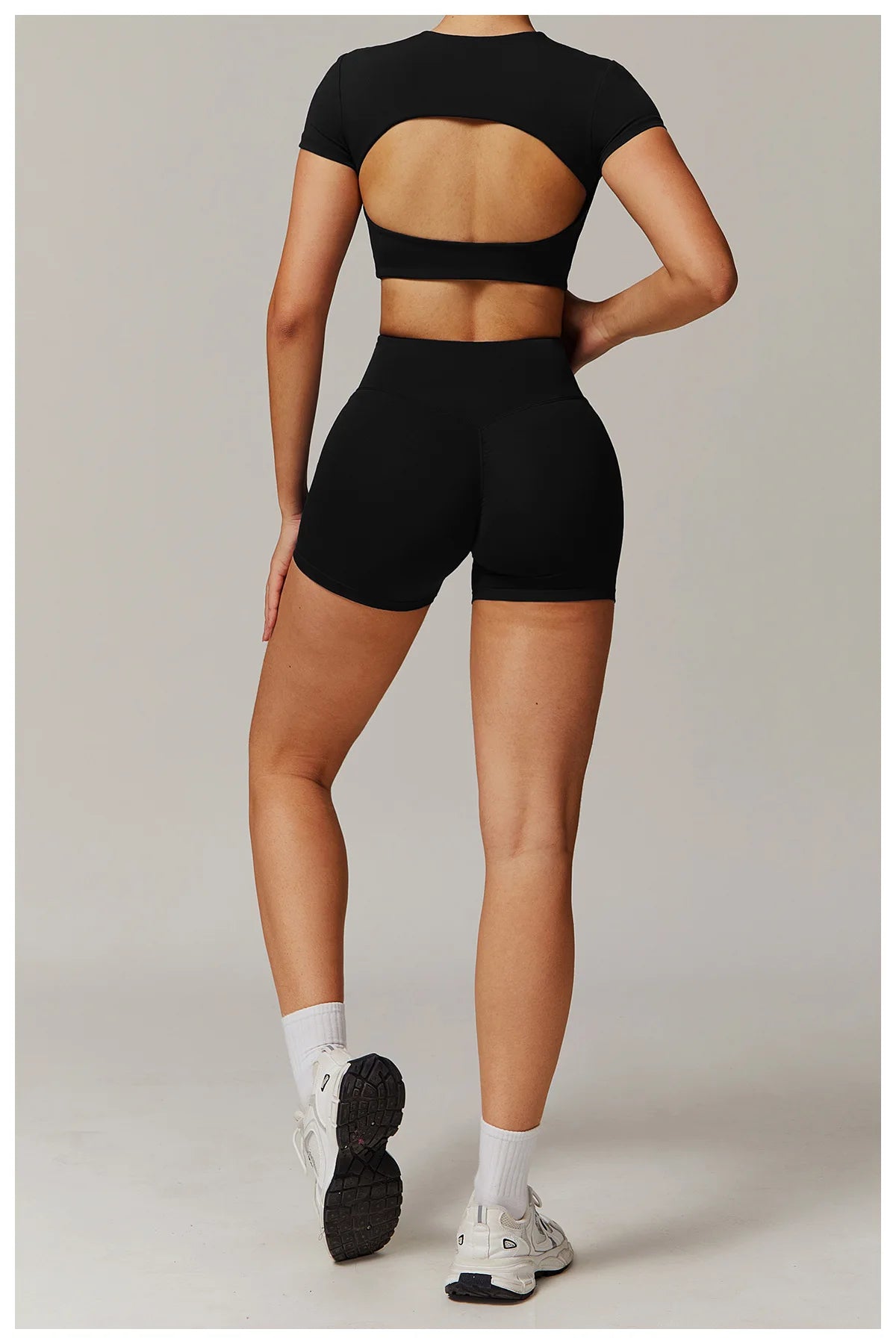 Women's Tracksuit 2PCS Yoga Sets Sportswear Workout Fitness Long Sleeved Sports Bra High Waist Leggings Gym Clothing Sports Suit