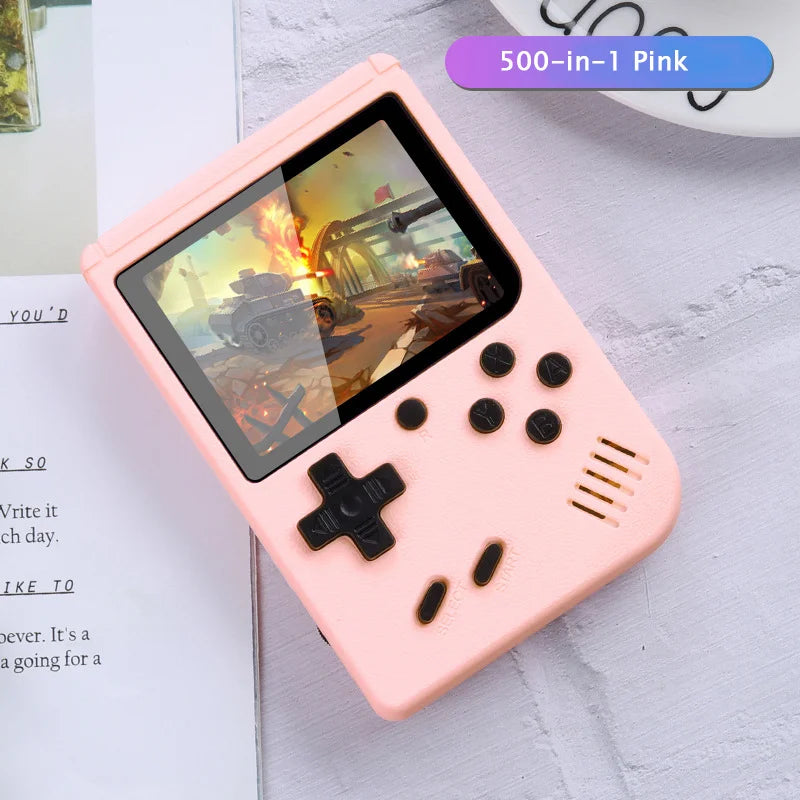 Consola de videojuegos portátil retro de 8 bits con pantalla LCD de 3,0 pulgadas y 400 juegos AV integrados, ideal como regalo para niños.