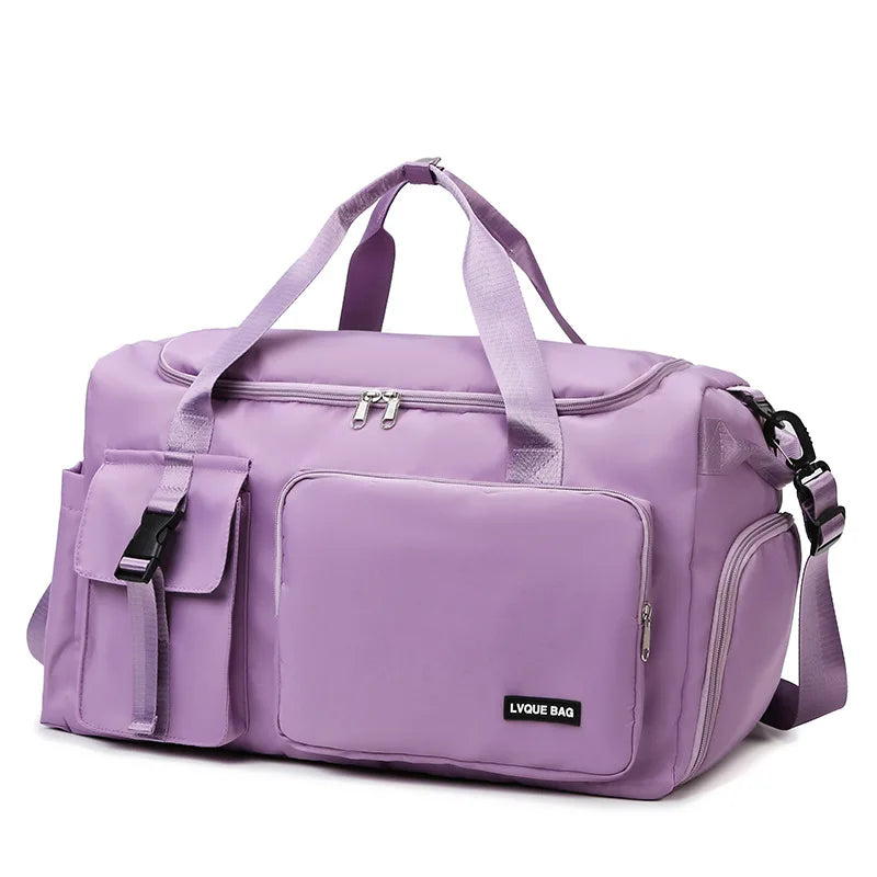 Bolsa deportiva de gimnasio, bolsa de viaje seca y húmeda para mujer, para natación, hombro, bandolera, fitness, viajes al aire libre, bolsa de viaje de fin de semana, bolsa de lona