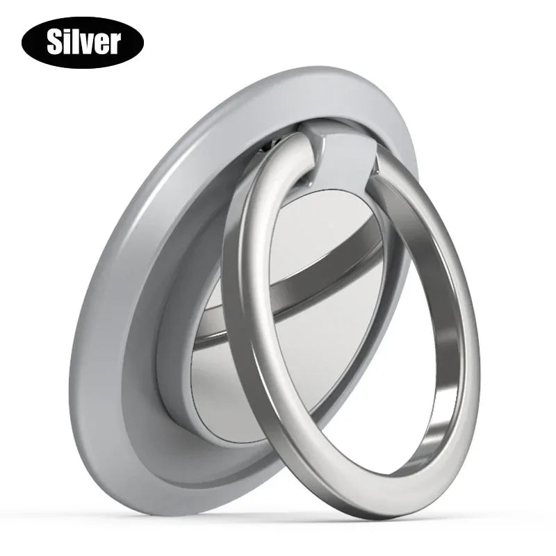 Soporte para anillo de dedo con agarre giratorio de 360 grados para teléfono móvil, soporte magnético para coche, almohadilla adhesiva trasera para teléfono, soporte universal