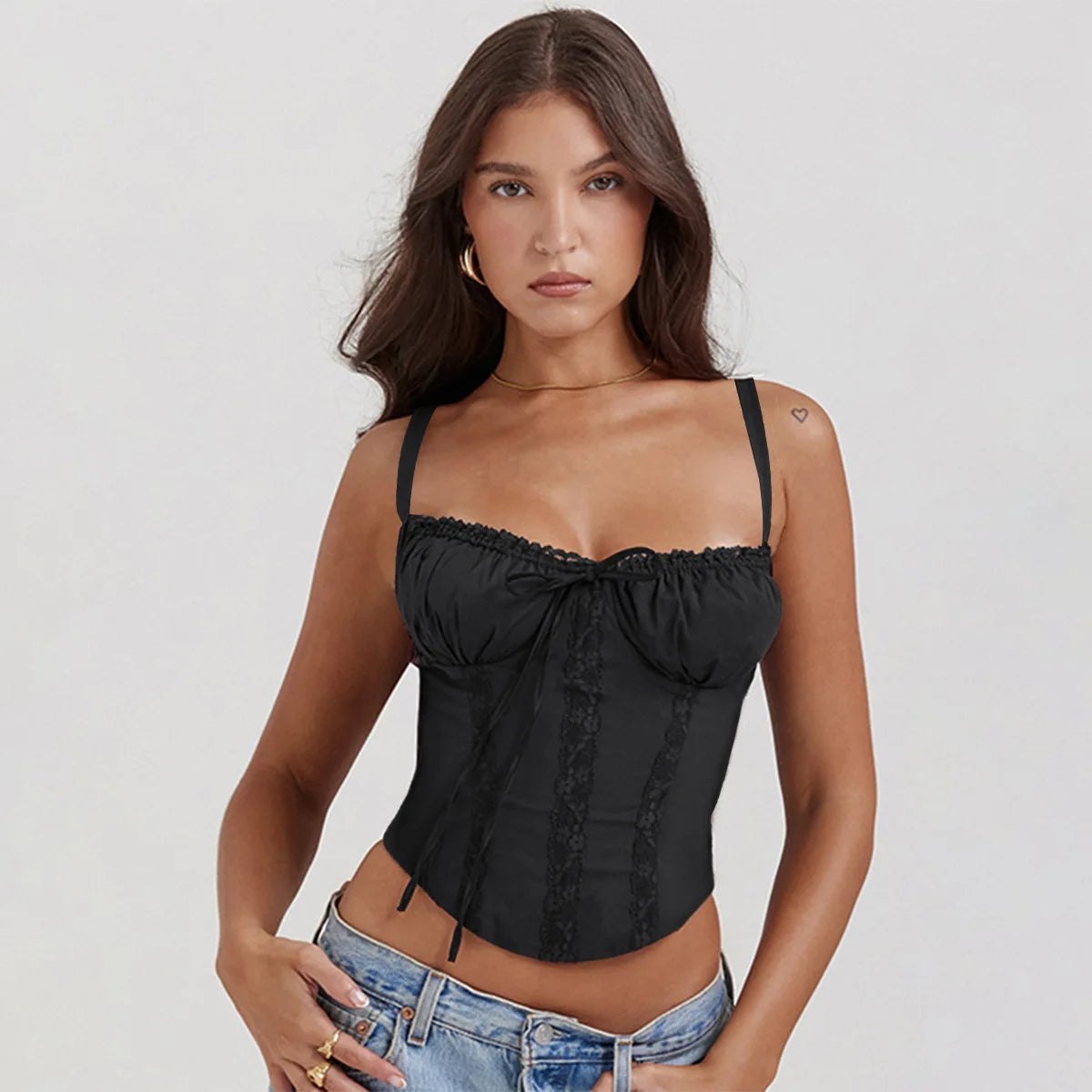 Sexy Lace Floral Corset Short Dress Elegant Women's White Yellow Sundress Female High Waist Mini Sun Dresses Summer 2025 New In