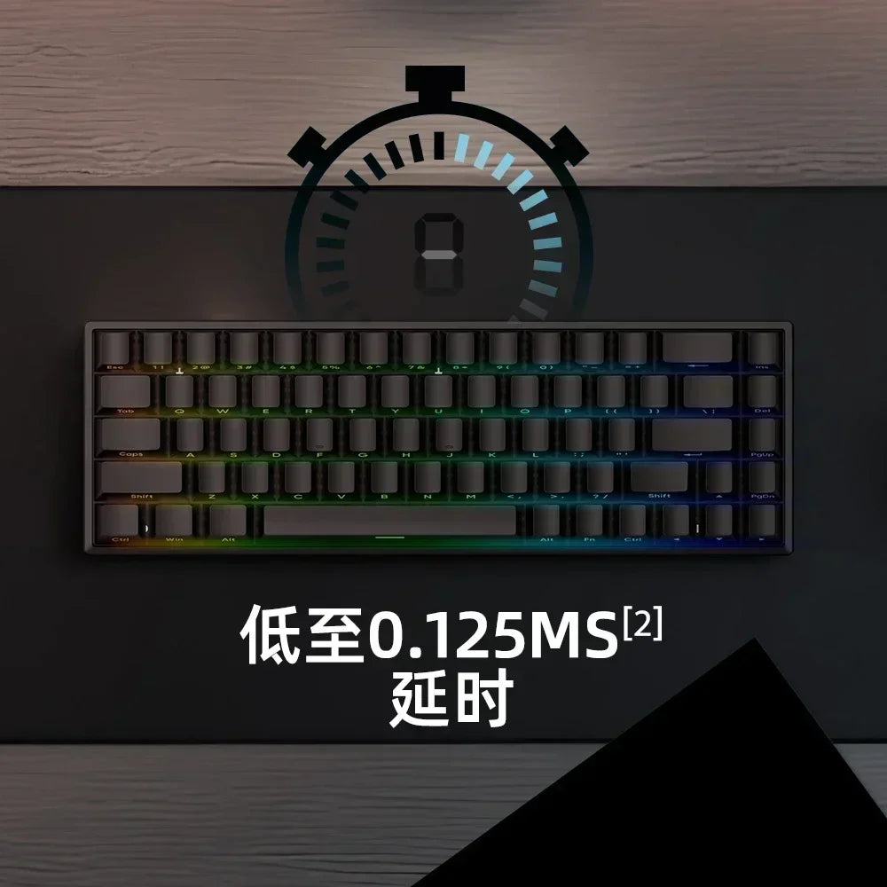 IROK CAROTMAS Mercury 68 8K Teclado mecánico para juegos de deportes electrónicos con interruptor magnético RGB, batería de larga duración, accesorio para juegos personalizado con intercambio en caliente