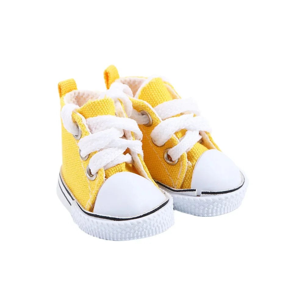 Accesorios para muñecas, juguete para niña, zapatos para muñecas 1/6, zapatillas para muñecas de 5 cm, zapatos para muñecas, zapatos de lona para muñecas, zapatos para muñecas BJD.