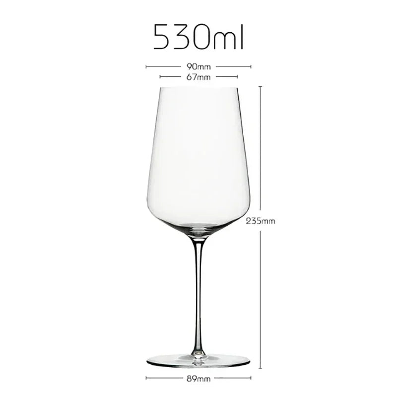 Copa de vino ligera de lujo estilo Burdeos, de estilo ultrafino, con tallos delgados, ideal para fiestas y bares.