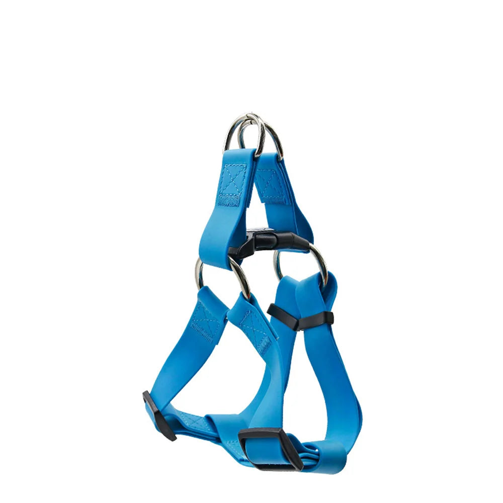 Arnés de PVC para perros, chaleco para exteriores, correa para el pecho para perros pequeños, medianos y grandes, impermeable
