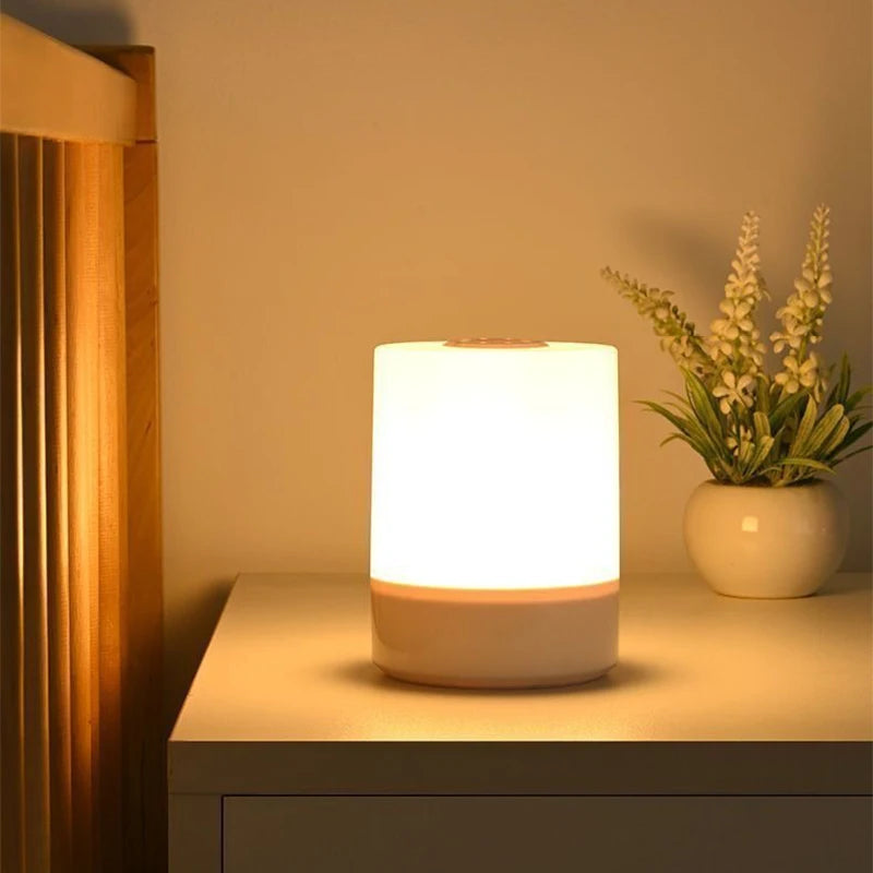 Lámparas de noche LED de noche con carga regulable para escritorio, iluminación de noche para dormitorio, decoración, lámparas de mesa LED de lectura táctiles.