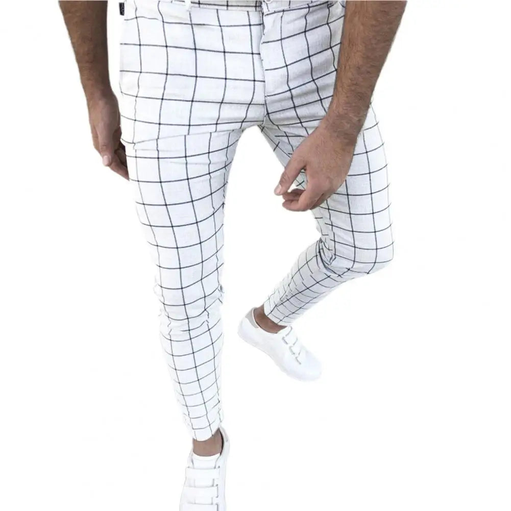 Bottoms  Popular Cool Mid-rise Pencil Pants Temperament Pencil Pants Mid Waist   Men Clothes