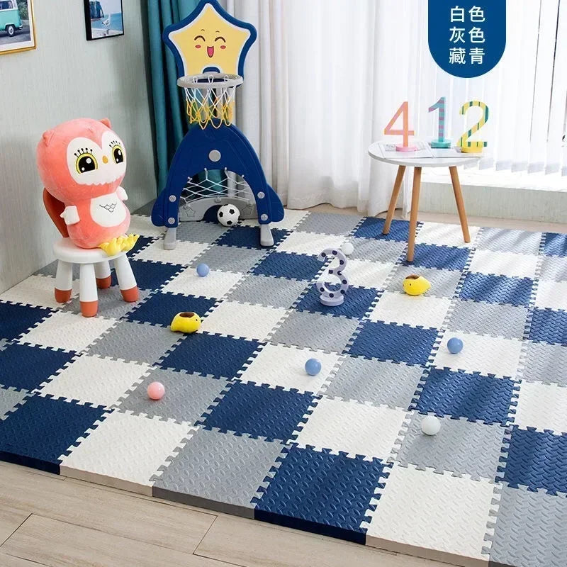 Alfombra deportiva entrelazada para niños, antideslizante, de espuma EVA, suave, para dormitorio de bebé