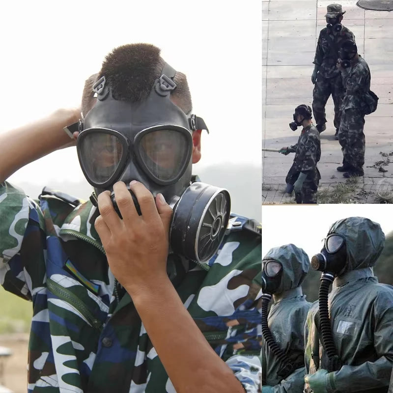 Máscara de gas MF14, prevención de sustancias químicas irritantes, protección contra la contaminación nuclear y otros agentes de gas, equipo de seguridad.