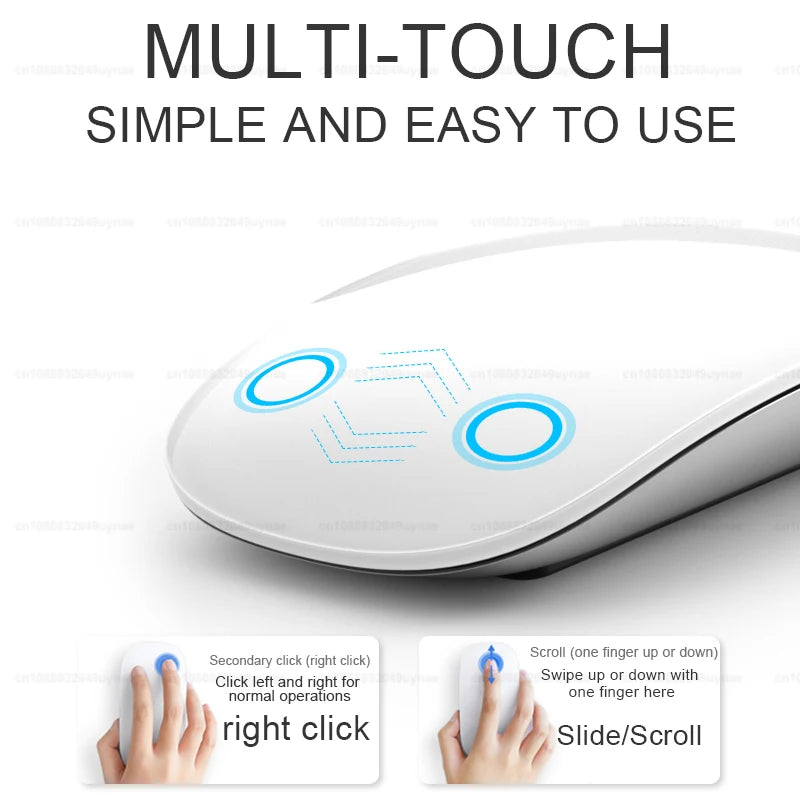 Ratón inalámbrico multitáctil original de Apple para Surface Magic Mouse, MacBook Pro, Air, minicomputadora portátil, tableta, iPad, Bluetooth 5.0.