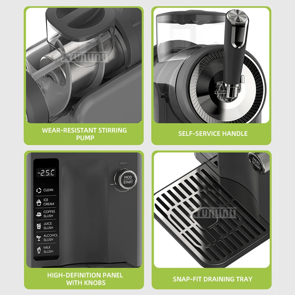 XR-B1 - Máquina portátil de helados y refrescos de 1,8 l para mostrador, automática para batidos y bebidas frías