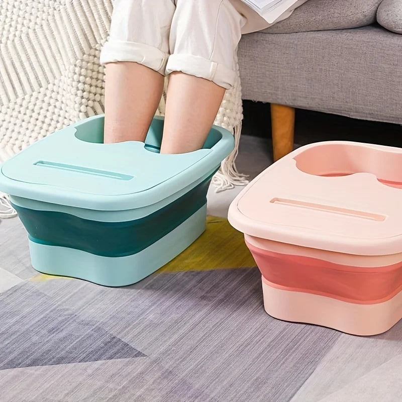 Cubo de masaje para pediluvio, cubo de spa para pediluvio, cubo de remojo doméstico, lavabo plegable, bañera de sauna, bañera plegable para pedicura