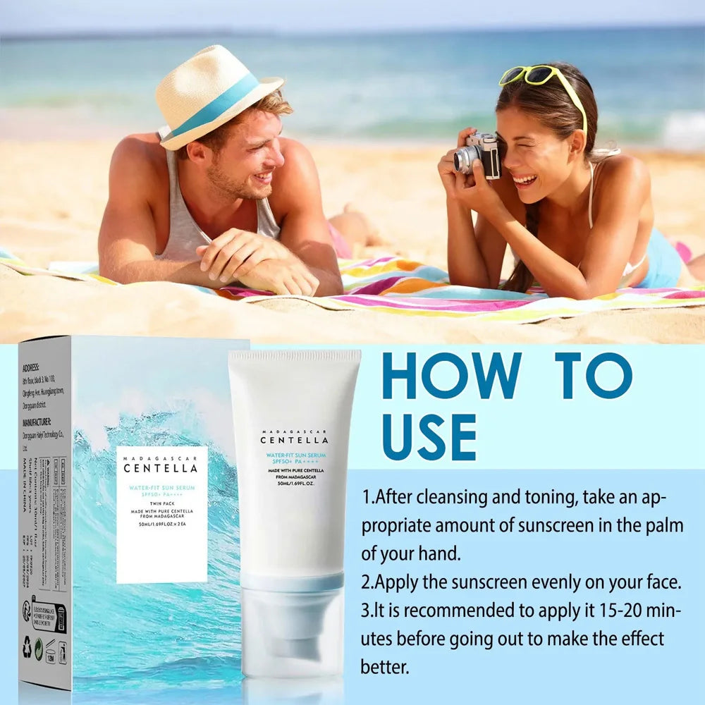 Protector solar facial para mayores de 50 años, protector solar con centella, crema blanqueadora de piel, protector hidratante coreano, protector solar corporal.