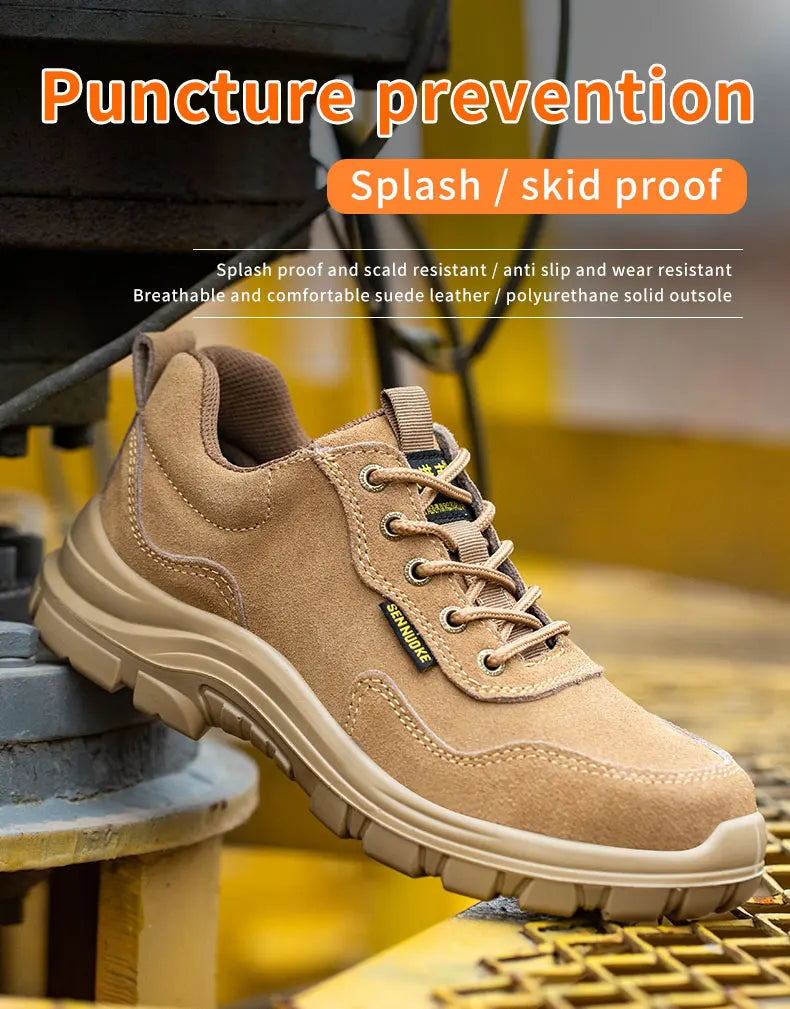 Safety Shoes Man for Work Man's Safety Working Shoes Working Lightweight Work Wear   Industrial Security-Protection