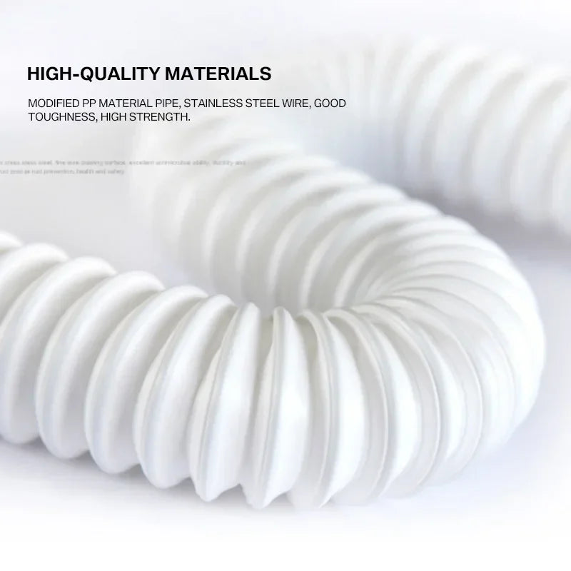 Tubo flexible de desagüe para cocina de 36-79 cm, para lavabo de baño, manguera de plomería galvanizada, manguera extensible.