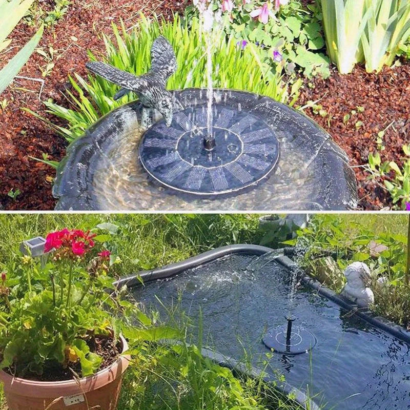 1 bomba de fuente solar para piscina al aire libre, esencial en verano, ideal para estanques, piscinas y jardines.