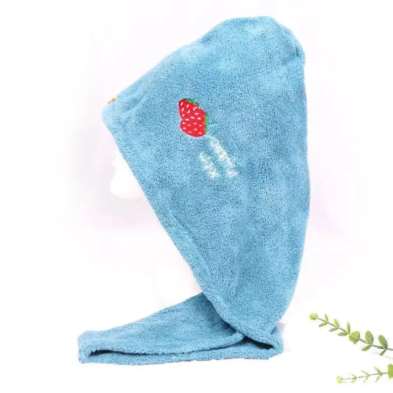 Toalla de secado rápido para el cabello, toallas de microfibra, antifrizz, para secar el cabello, toallas de secado rápido para niñas, gorro de ducha de playa.