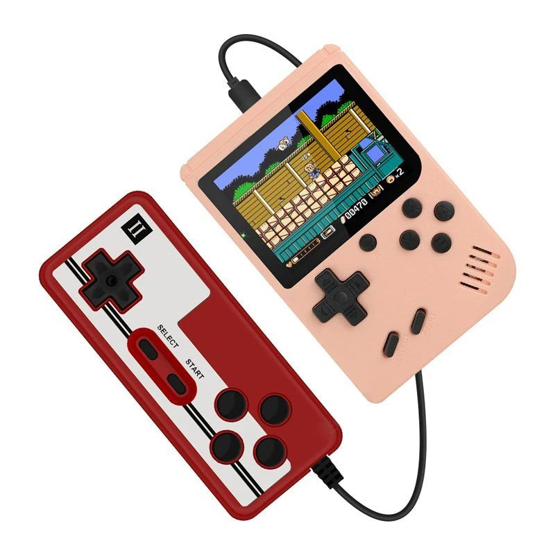Consola de videojuegos retro portátil mini, reproductor de juegos portátil de 8 bits, juegos 400 en 1 integrados, salida AV, consola de juegos Gameboy videojuego