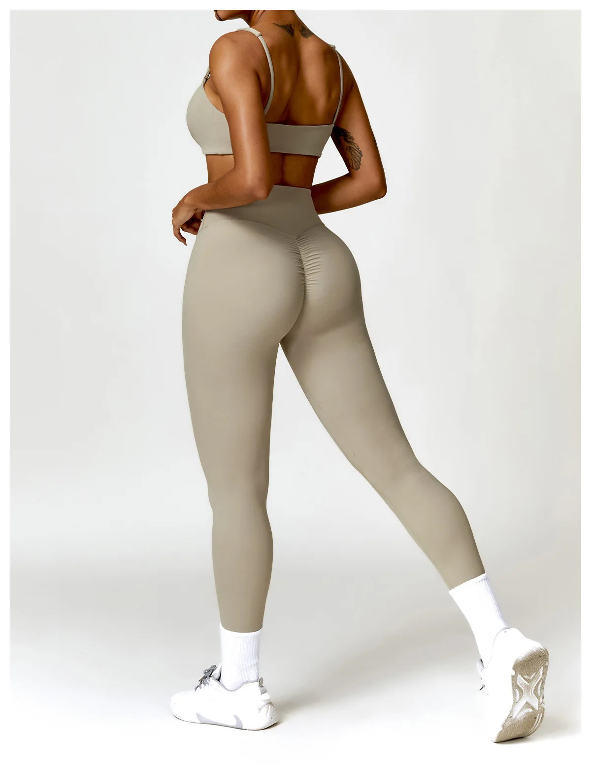 Conjunto deportivo de 2 piezas para mujer, de secado rápido, para gimnasio, chándal para correr, entrenamiento, camiseta deportiva de manga larga, ropa de yoga