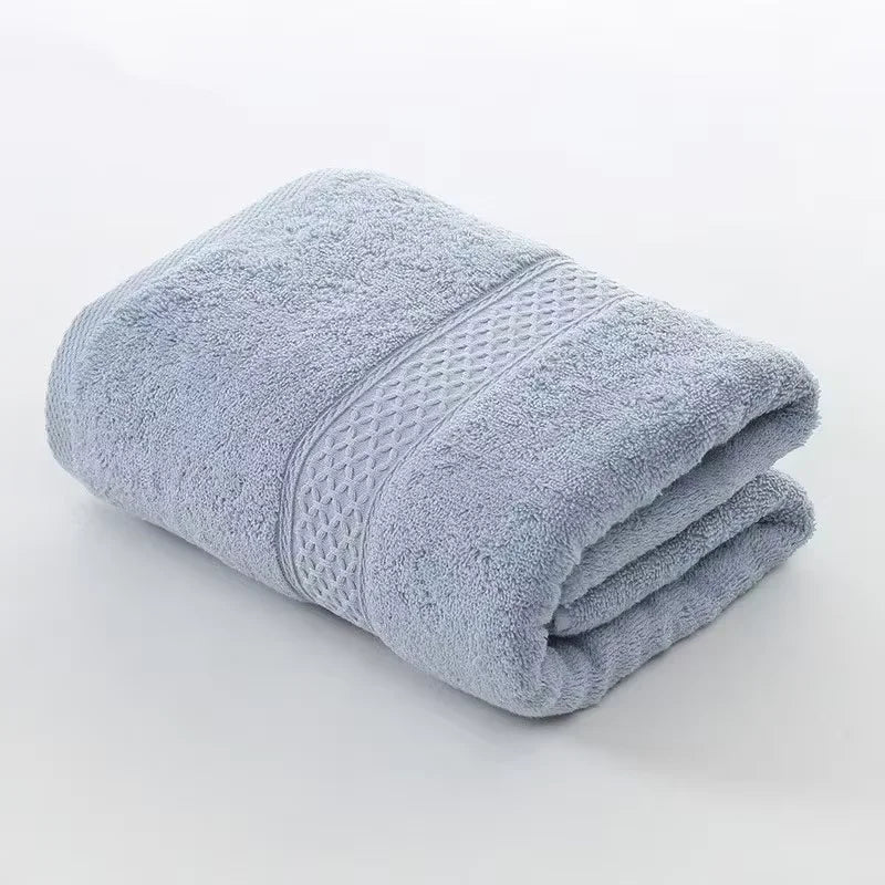 Toalla de baño, toallita de algodón, color sólido, suave, absorbente, multiusos para baño de hotel.