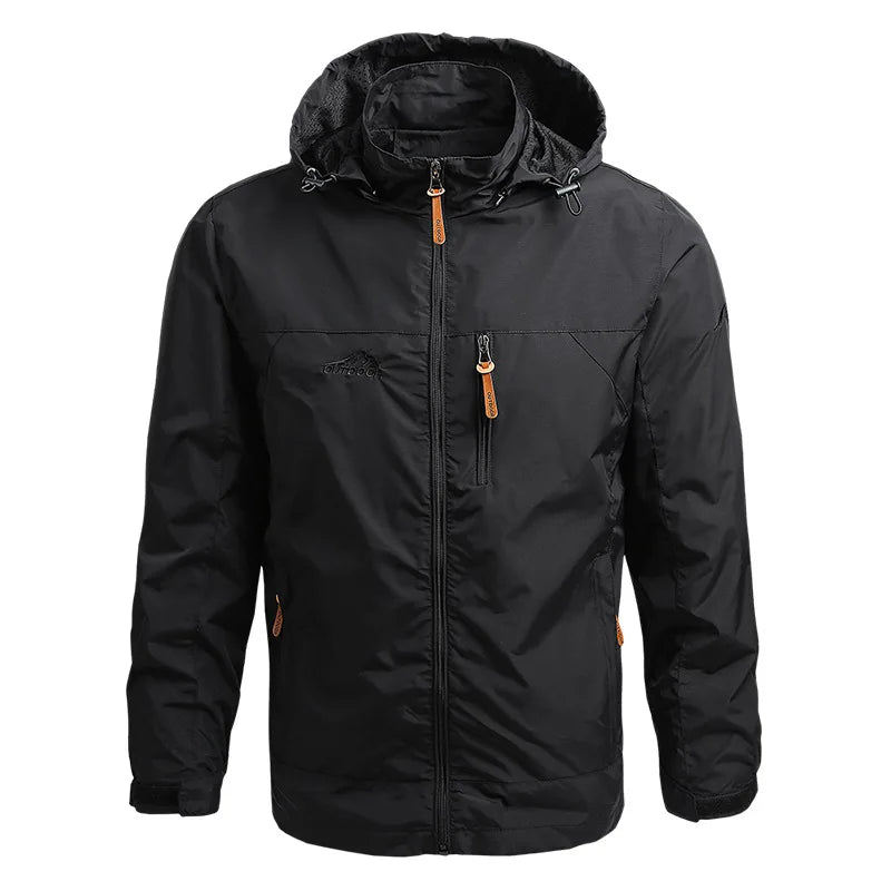 Chaqueta táctica cortavientos para hombre, impermeable, con capucha, para exteriores, deportiva, militar, talla europea, S-5XL, para escalada de campo, ropa fina