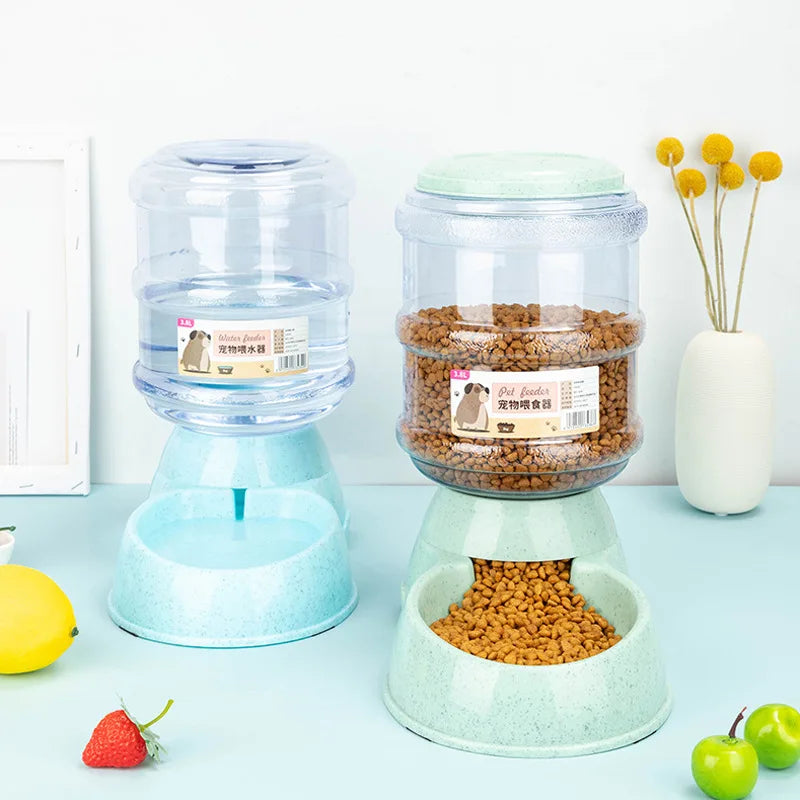 Comederos para mascotas de gran capacidad, comederos para perros pequeños, dispensadores de agua automáticos, comederos para gatos, bebederos para mascotas