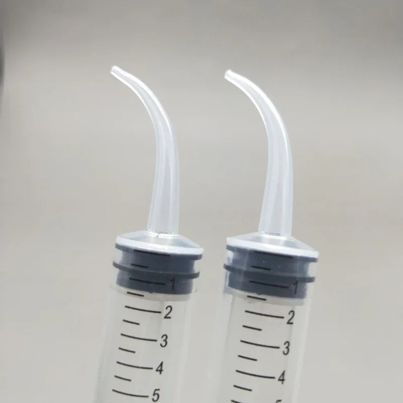 Limpiador de oídos de 12 ml, jeringa, codo, tubo de goma, herramienta para eliminar cerumen, limpiador de oídos, eliminación de cerumen, limpiador de oídos, cuidado de la salud