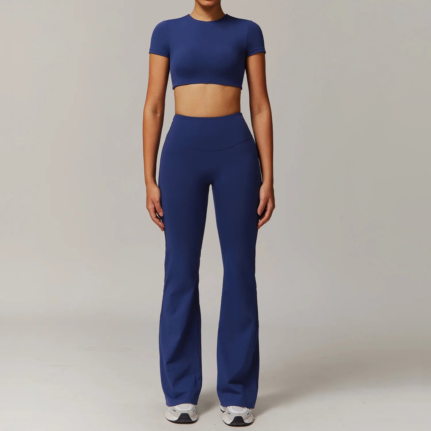 Women's Tracksuit 2PCS Yoga Sets Sportswear Workout Fitness Long Sleeved Sports Bra High Waist Leggings Gym Clothing Sports Suit