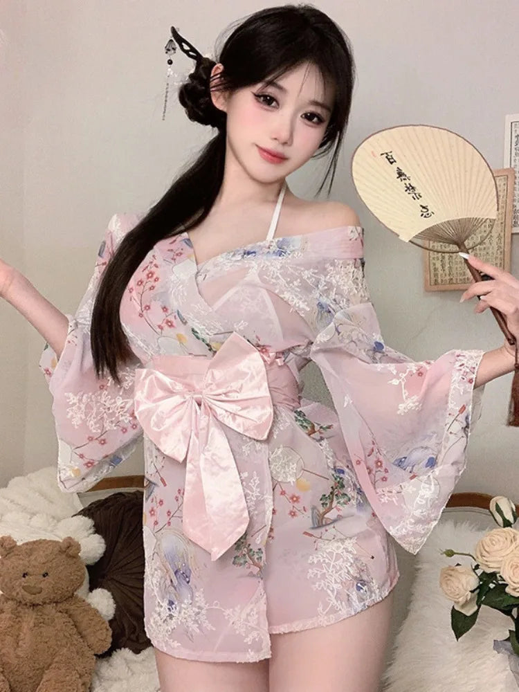 Cosplay Lingerie School Student Uniform Role Play Costume Women Cute Mini Skirt Tight Blouse Set Porn College Girl Cos Anime