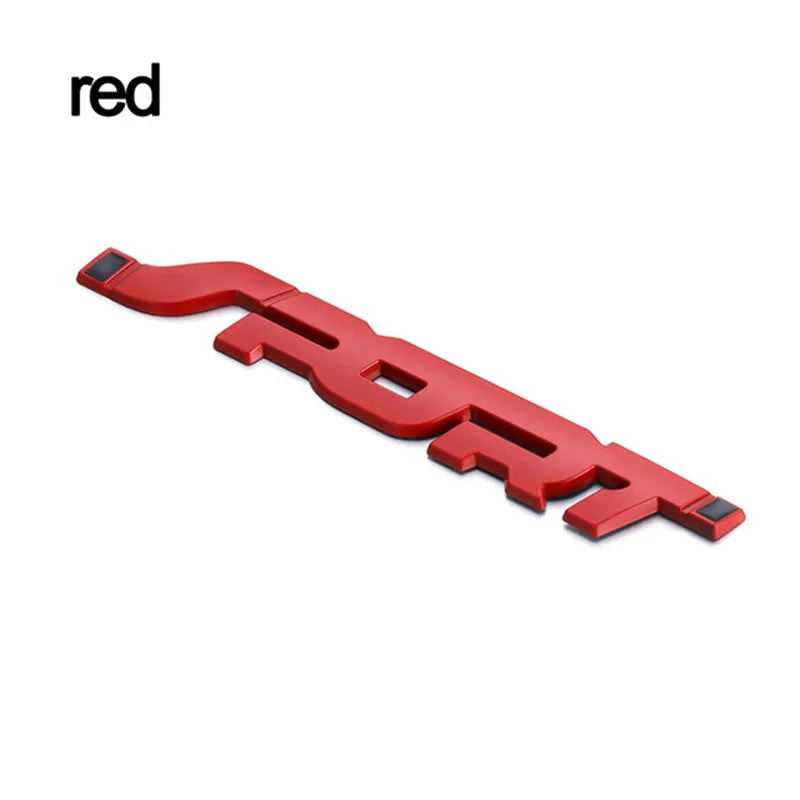 Pegatinas para accesorios de coche, diseño de metal 3D cromado negro, para maletero de coche, carreras, deporte, palabra, letra, logotipo, emblema, insignia, calcomanía.