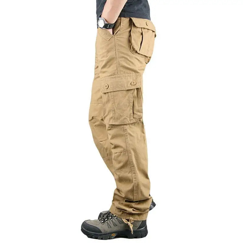 2025 Tactical Cargo Pants Men Cotton Overalls Outdoor Work Trousers Big Size Hombre Clothing Camo Hiking Pants Multiple pockets
