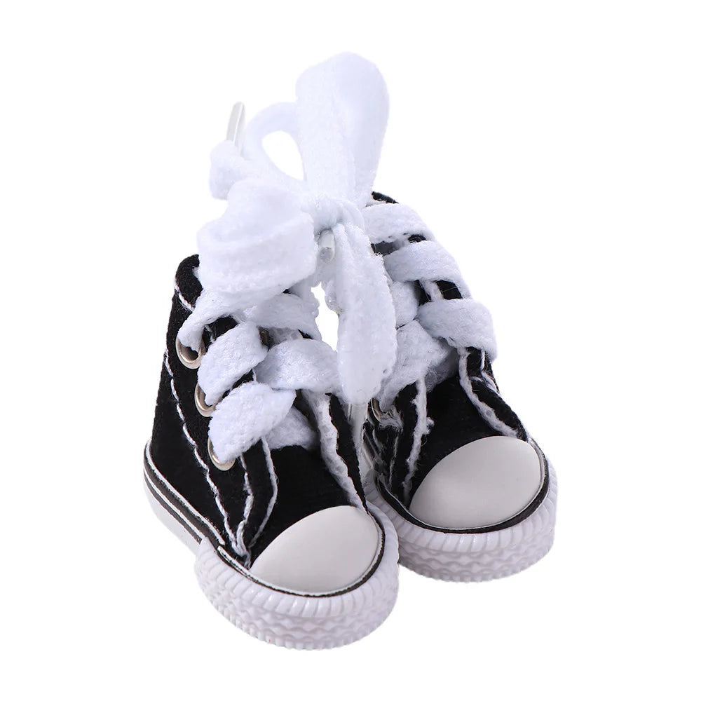 Accesorios para muñecas, zapatillas de 3,5 cm, minizapatos para niños, zapatos Blyth, zapatos de lona para muñecas, zapatos para muñecas BJD.